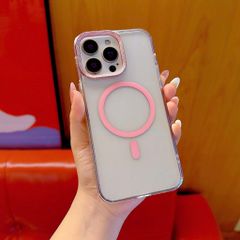 Ốp IP 14 Pro Max Likgus trong magsafe màu viền camera kim loại