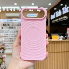 ** Ốp IP 17 Air silicon vân sóng tròn magsafe