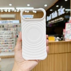 ** Ốp IP 17 Air silicon vân sóng tròn magsafe