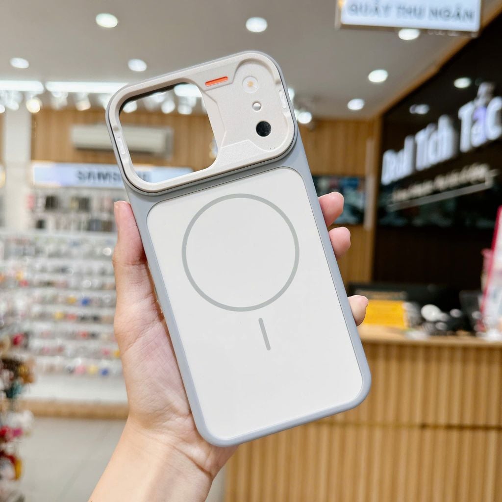 Ốp IP 15 Pro Max Likgus nhám hai màu Magsafe độ 17