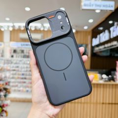 Ốp IP 16 Pro Max Likgus nhám hai màu Magsafe độ 17