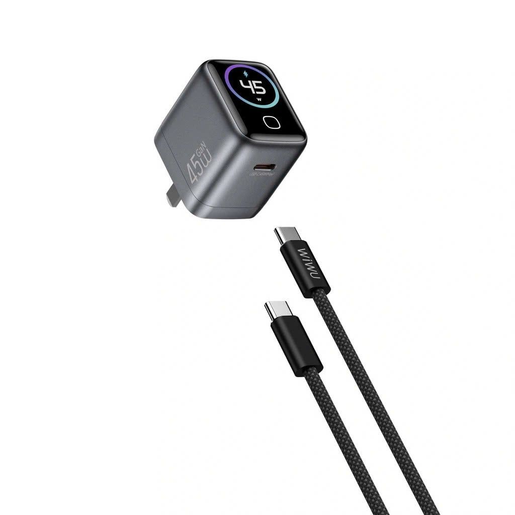 Bộ sạc Type C to Type C Wiwu Voyager 45W