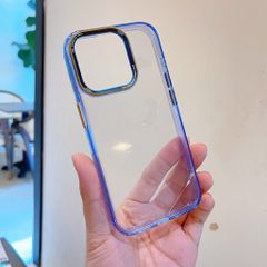 Ốp IP 15 Pro Max Likgus trong viền màu trong viền camera chữ