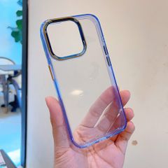 Ốp IP 16 Pro Max Likgus trong viền màu trong viền camera chữ