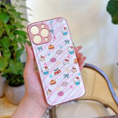 Ốp IP 13 Pro Max vân da phồng viền dẻo xi màu