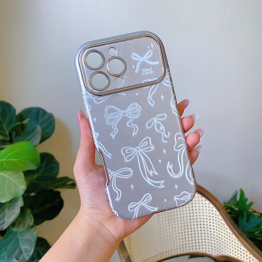 ** Ốp IP 12 Pro Max vân da viền màu