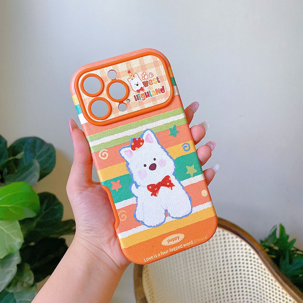 ** Ốp IP 12 Pro Max vân da viền màu