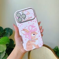 ** Ốp IP 16 Pro Max vân da viền màu