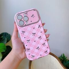 ** Ốp IP 12 Pro Max vân da viền màu