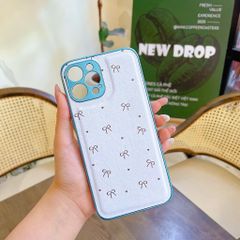 Ốp IP 15 Pro Max vân da phồng viền dẻo xi màu