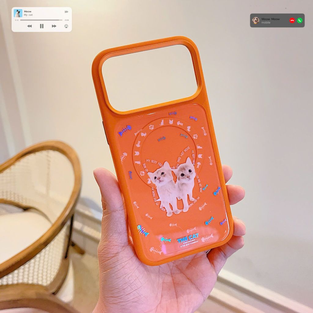 ** Ốp IP 17 Pro Max Mutural The Cat