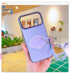 ** Ốp iPhone 17 Pro Max Duxducis Luvy da PU kèm dây
