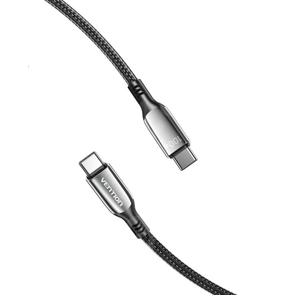 ** Cáp Type C to Type C Vention Cotton Braided 4.0 5A