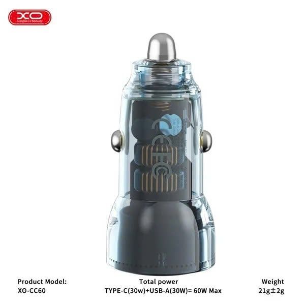 Sạc xe hơi XO CC60 1U 1C 30W
