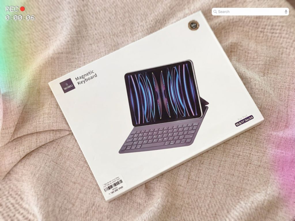 ** Bao da bàn phím Wiwu F17 iPad Air 4/5/6/7 2024 2025