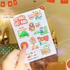** Set 2 tờ sticker chủ đề 30/04