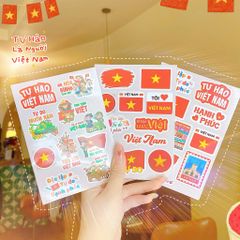 ** Set 2 tờ sticker chủ đề 30/04