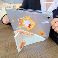 Bao da iPad Gen 10/Gen 11 dẻo trong in hình cute