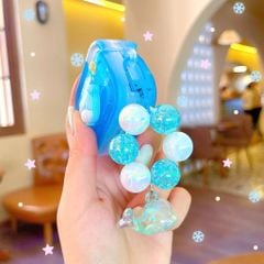 ** Case Airpods 4 dẻo xanh charm nổi cá heo Lucky
