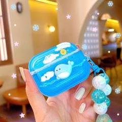** Case Airpods 3 dẻo xanh charm nổi cá heo Lucky