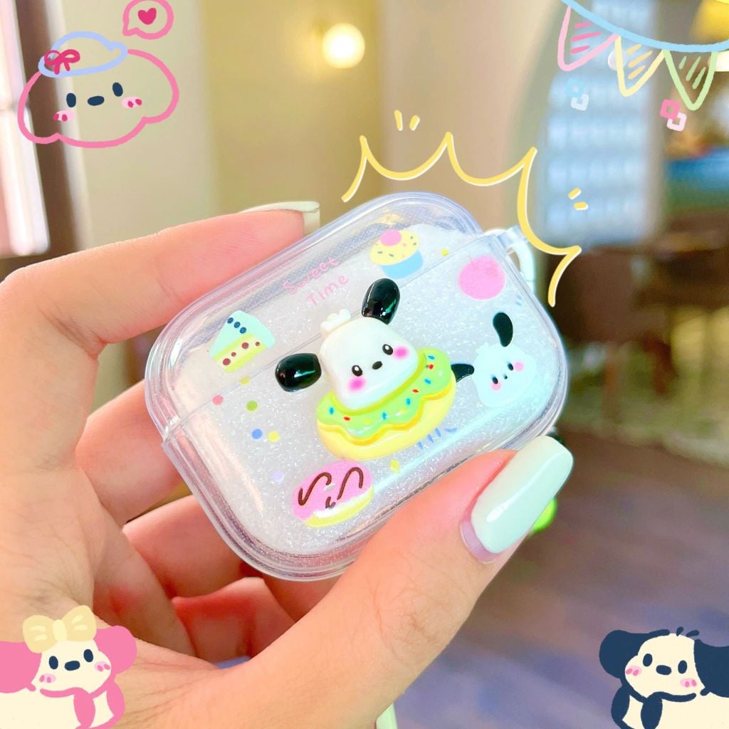 ** Case Airpods 3 dẻo cún Pacha Hamburger