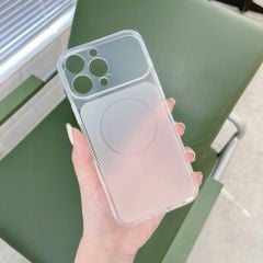 Ốp iPhone 14 Pro Max độ 17 dẻo lưng nhám vòng viền trong