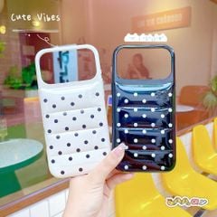 ** Ốp IP 17 Pro Max phao chấm bi viền cứng