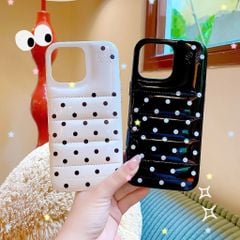 ** Ốp IP 14 Pro Max phao chấm bi viền cứng
