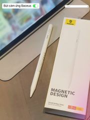 [C] ** Bút cảm ứng Baseus Smooth Writing 3 wire charing stylus Active Wireless + Cable C