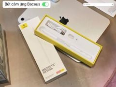 [C] ** Bút cảm ứng Baseus Smooth Writing 3 wire charing stylus Active Wireless + Cable C