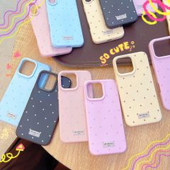 Ốp iPhone 15 6.1 chấm bi màu