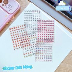 ** Set 5 tờ sticker mini nhiều hình