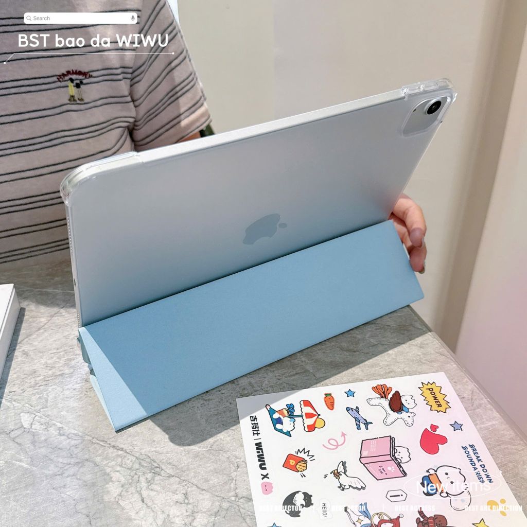 [C] ** Bao da iPad Gen 10/Gen 11 Wiwu Classic Pro nhám cứng hở viền