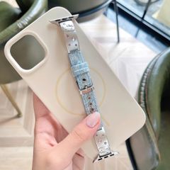 ** Dây Apple Watch giả da Kitty đính đá size 38/40/41