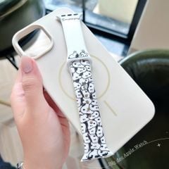 ** Dây Apple Watch silicon trắng Snoopy size 38/40/41