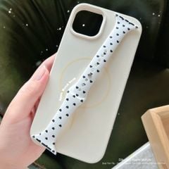 ** Dây Apple Watch silicon trắng nhiều tim size 38/40/41