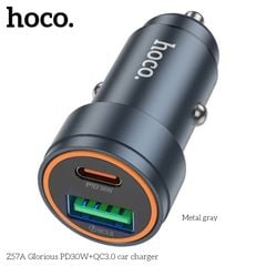 [C] Sạc xe hơi Hoco Z57A 1U 1C 30W