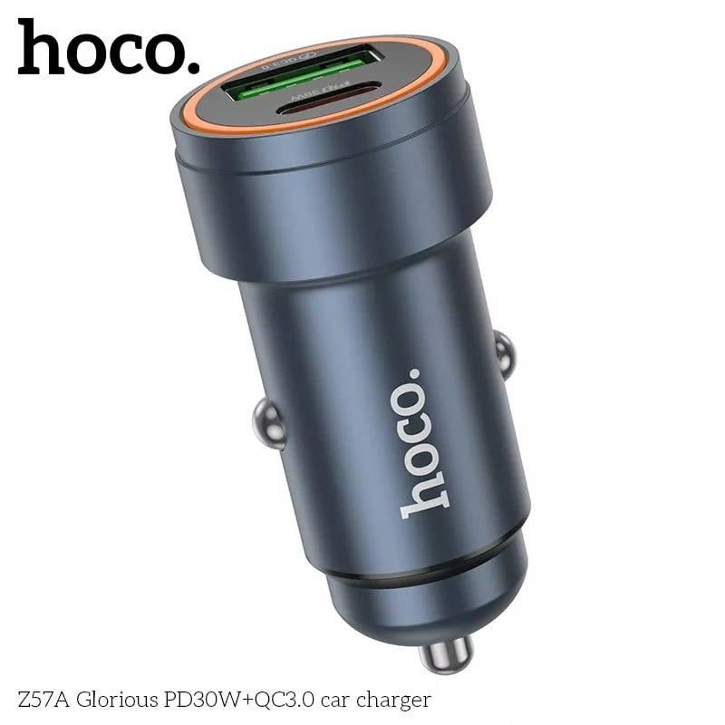 [C] Sạc xe hơi Hoco Z57A 1U 1C 30W