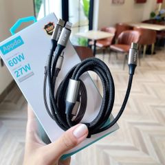 [C] Cáp Type C 2 in 1 Appdo APD04004 1.3m