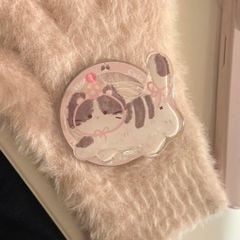 ** Popsocket từ tính mèo đội nón hồng