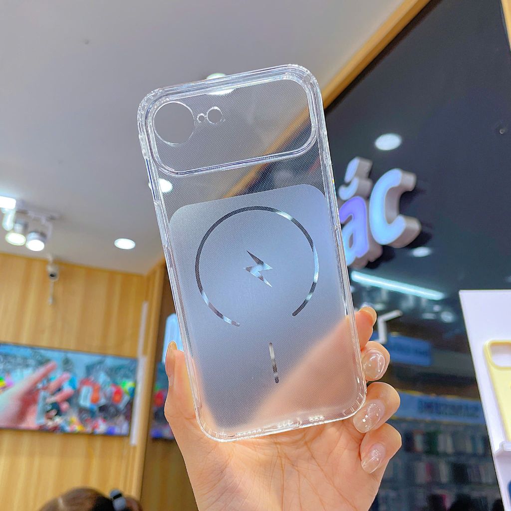 Ốp iPhone 16e độ 17 dẻo lưng nhám vòng viền trong