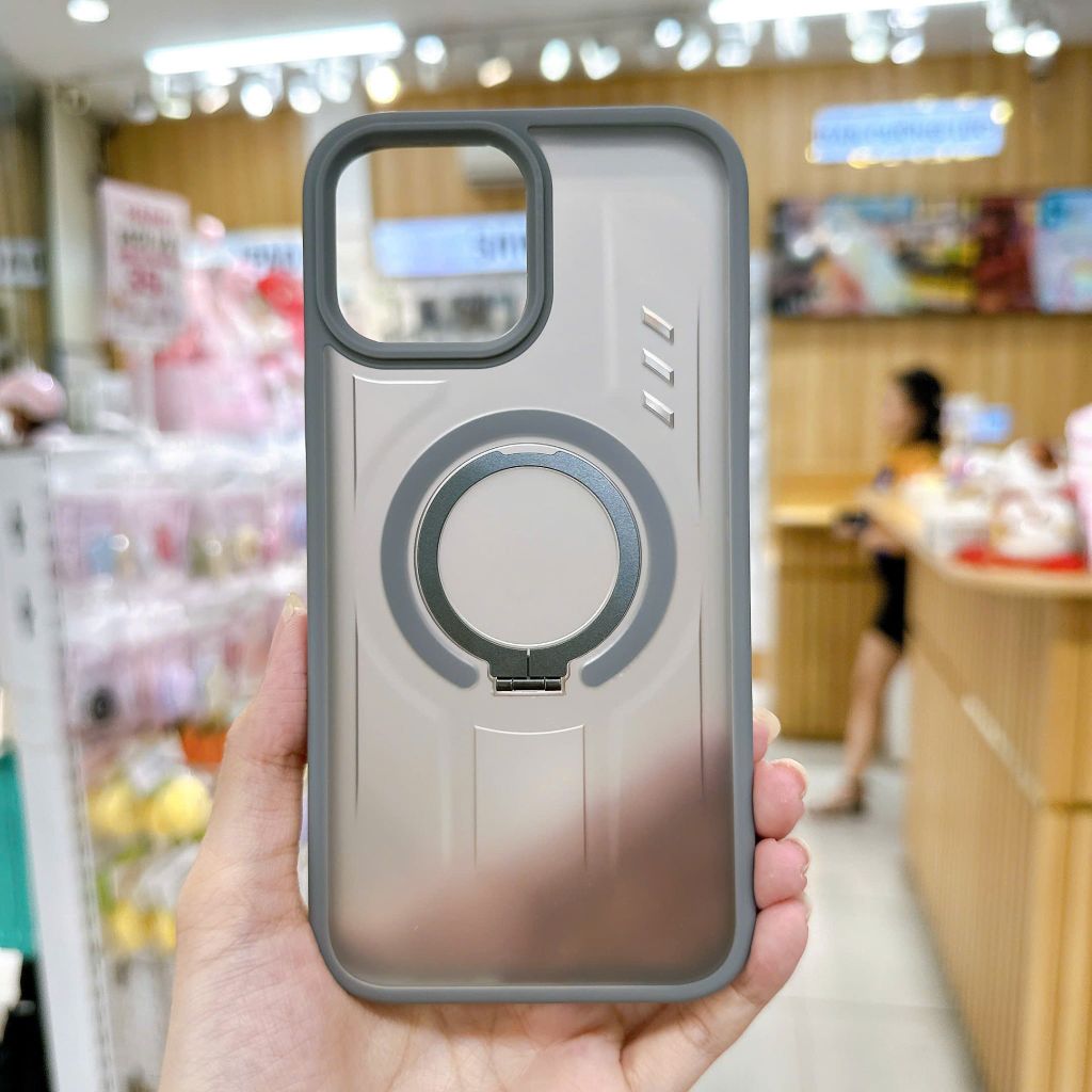 ** Ốp iPhone 14 Pro Max Likgus lưng nhám magsafe giá đỡ