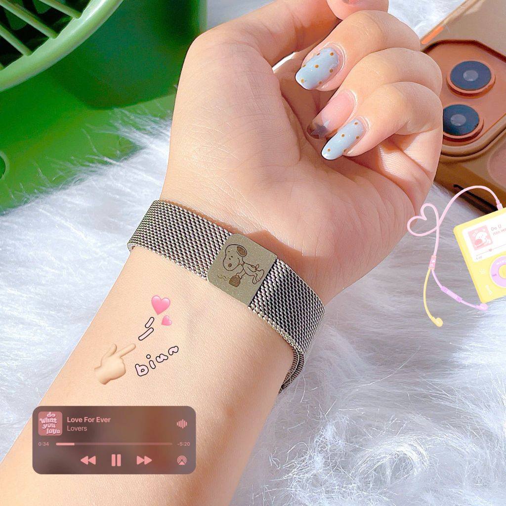 ** Dây Apple Watch kim loại bản nhỏ Snoopy size 38/40/41