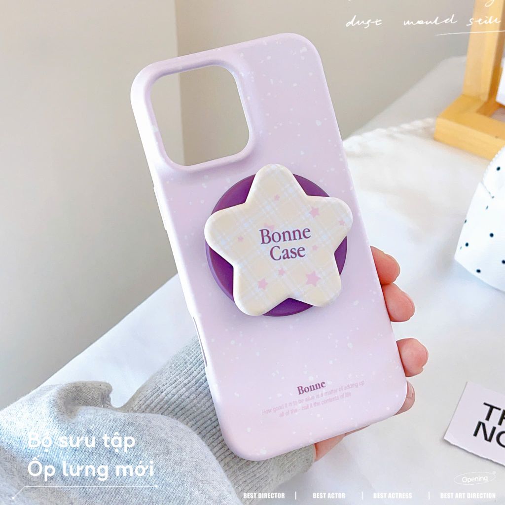 ** Ốp iPhone 14 Pro Max lưng cứng magsafe kèm pop ngôi sao