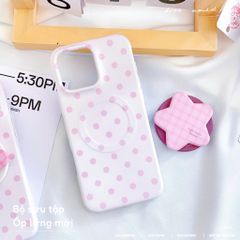 ** Ốp iPhone 14 Pro Max lưng cứng magsafe kèm pop ngôi sao