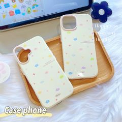 ** Ốp iPhone 13/14 dẻo nền kem hoa nhí nhiều màu