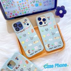 ** Ốp iPhone 17 Pro Max dẻo xanh nhiều thú Mignon Petit Chien