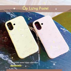 ** Ốp iPhone 16 6.1 dẻo in nhiều nơ nhí xám