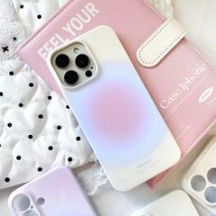 ** Ốp iPhone 12/12 Pro lưng cứng viền cứng loang màu