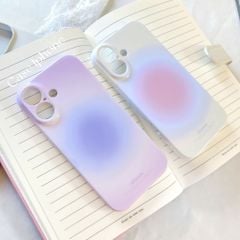 ** Ốp iPhone 17 lưng cứng viền cứng loang màu